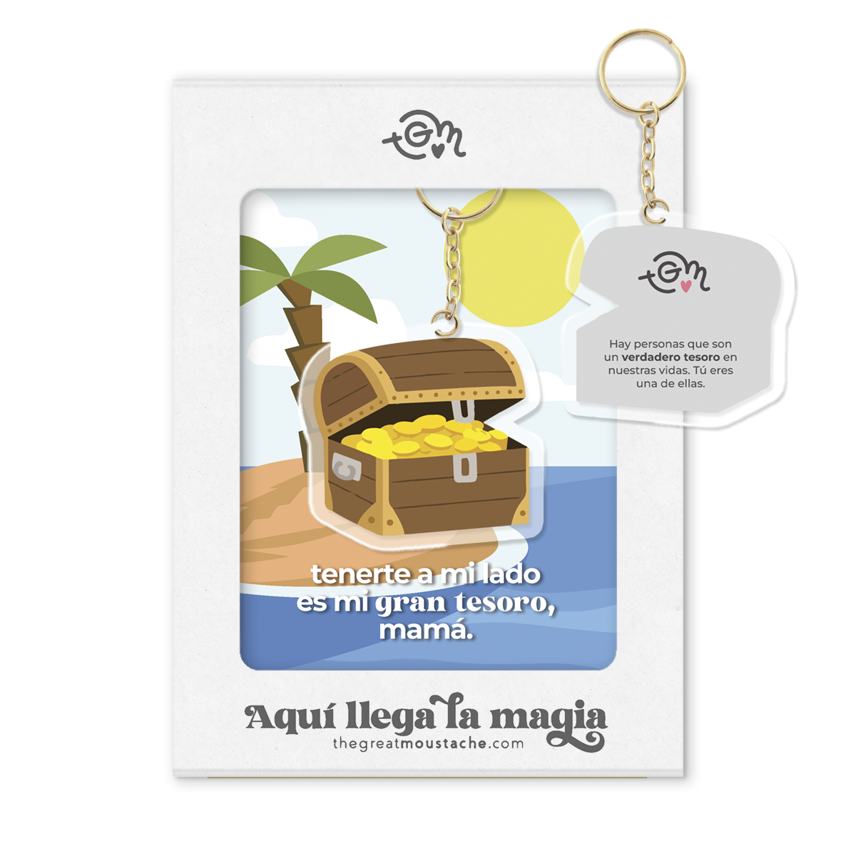 LLAVERO METACRILATO "ERES MI GRAN TESORO, MAMÁ"