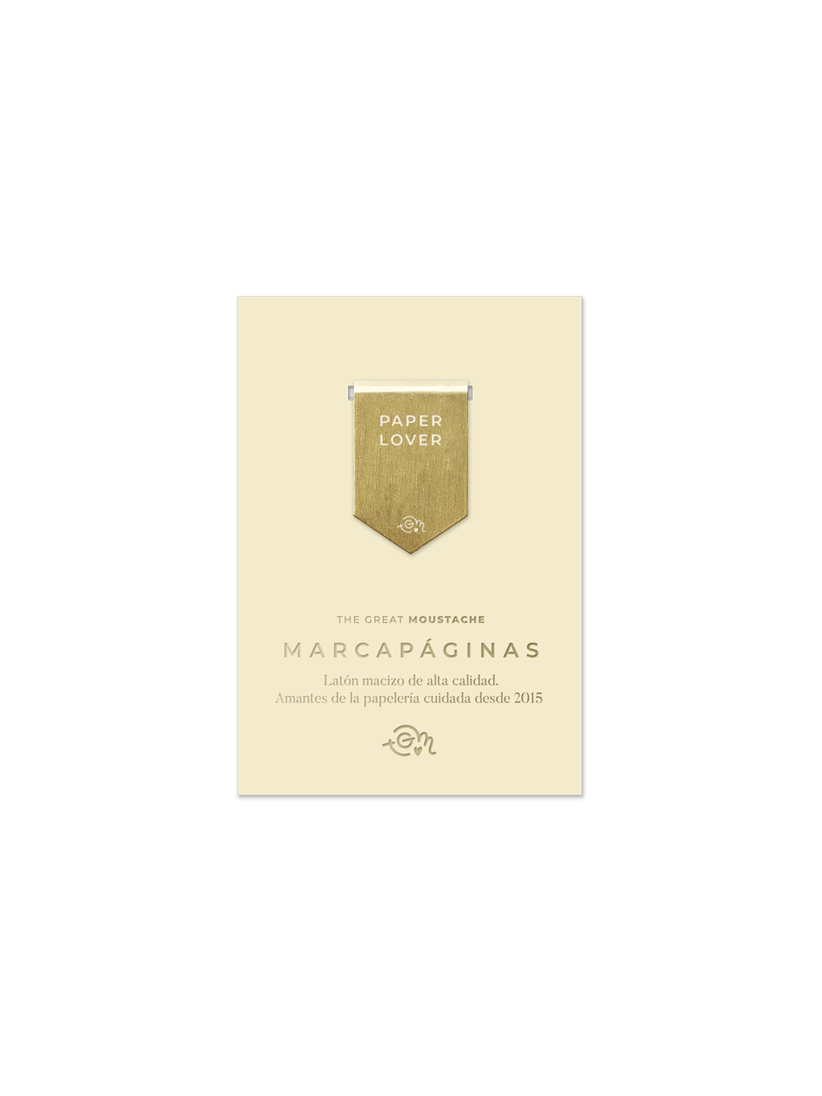 Marcapáginas de Latón Macizo