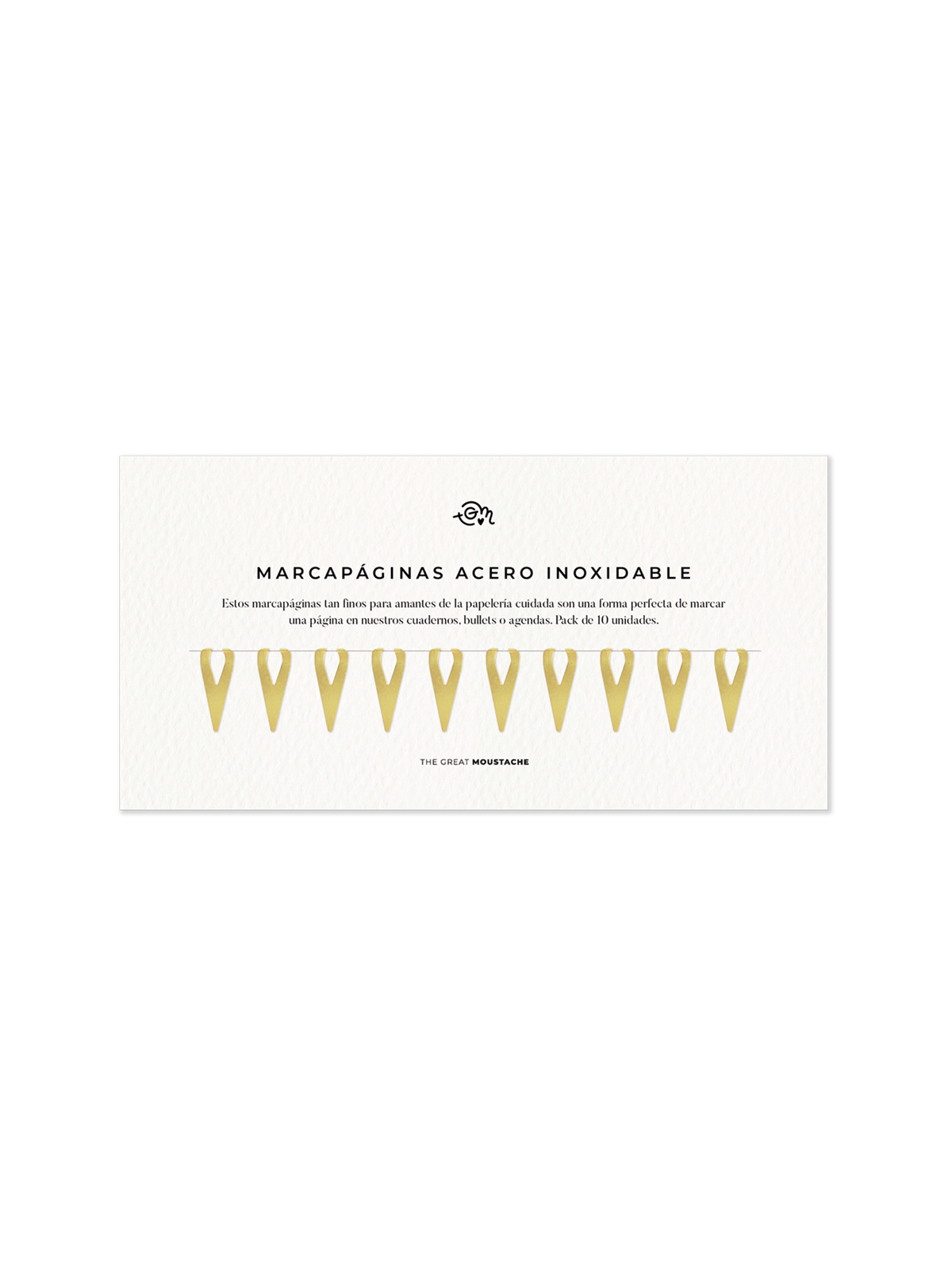 Marcapáginas de Acero Inoxidable