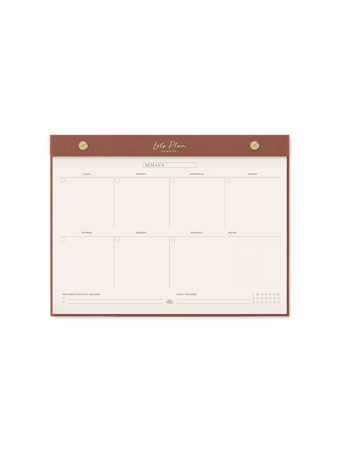Notepad Semanal - Let's Plan
