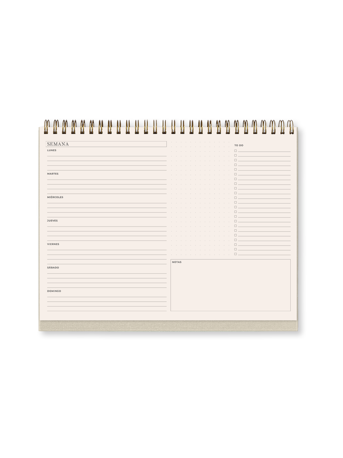 Planificador Entelado Proyecto Semanal - Imagen 3