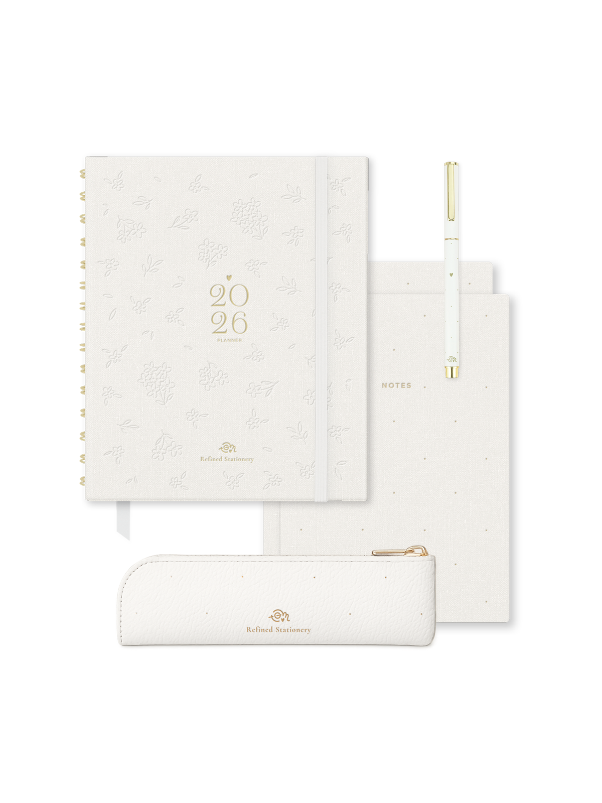 SET Bloomy White con Agenda 2026